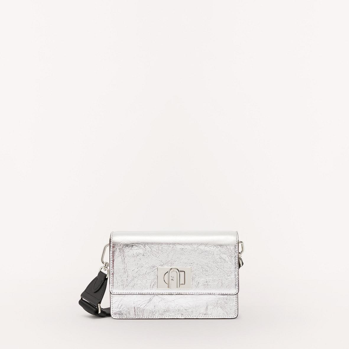 Furla 1927 Soft Tasker Tilbud - Crossbody Dame Sølv Sort DKL493072